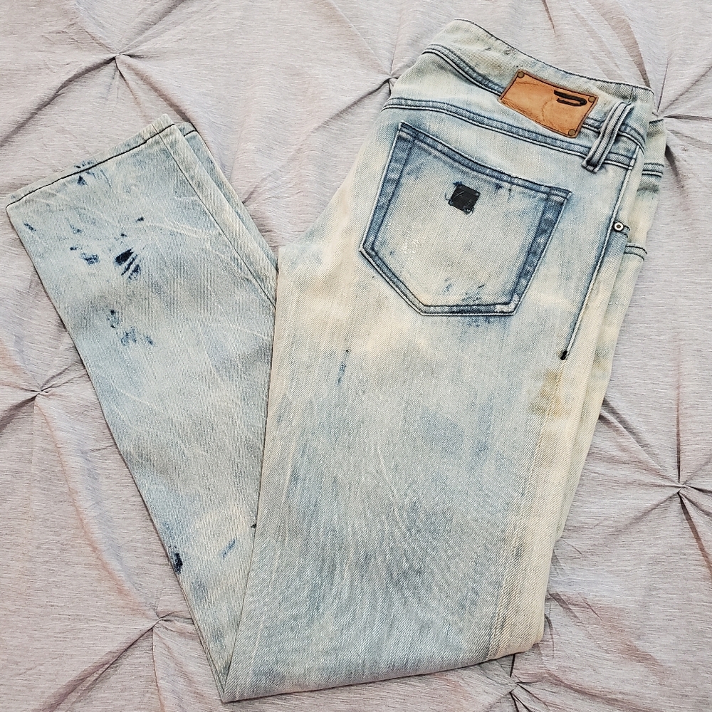 Diesel Ladies Distressed Blue Denim Jeans